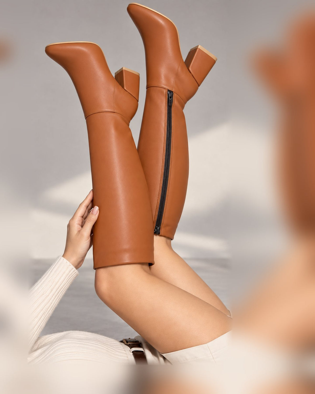 00600 BOTA DE CAÑA ALTA CASUAL CON TACON