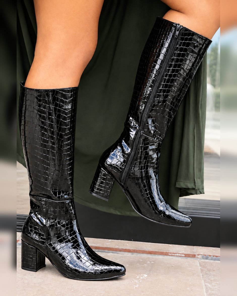 00600 BOTA DE CAÑA ALTA CASUAL CON TACON