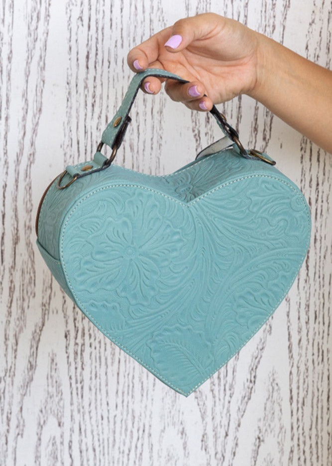 Bolsa Corazón Celeste