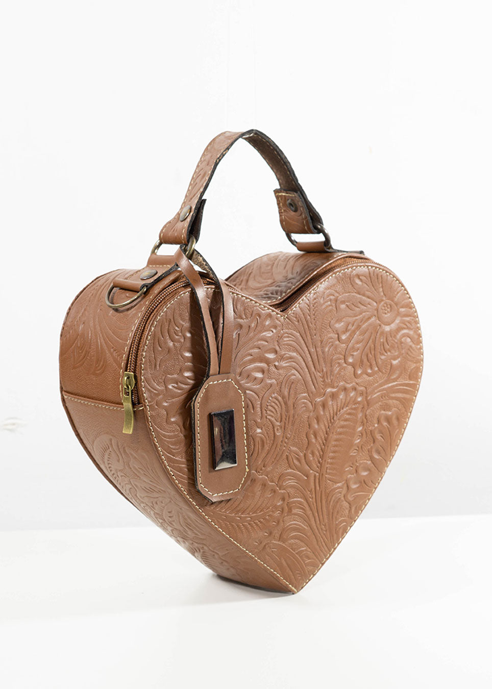 Bolsa Corazón Camel