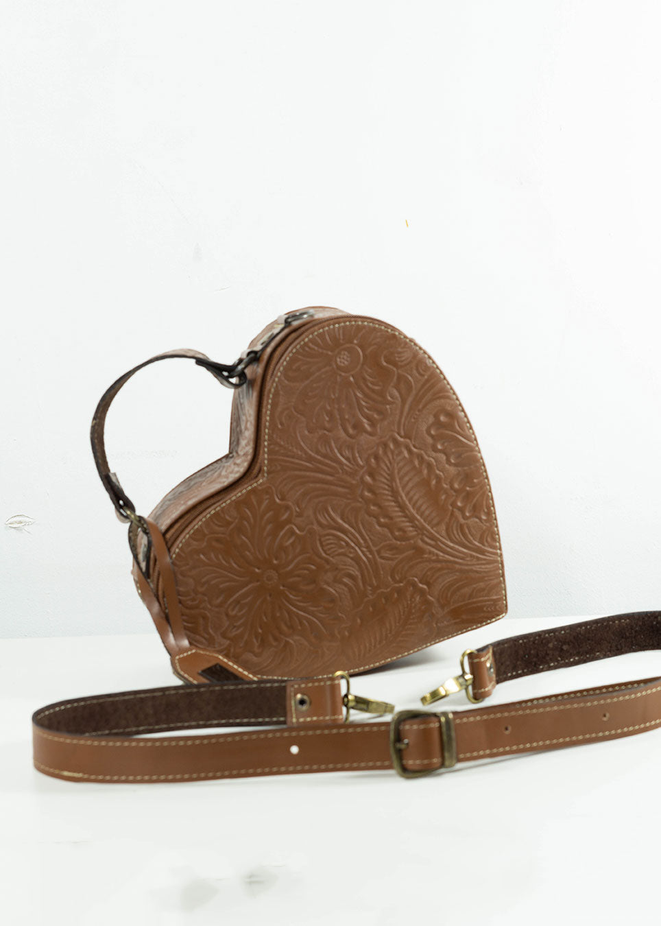 Bolsa Corazón Camel