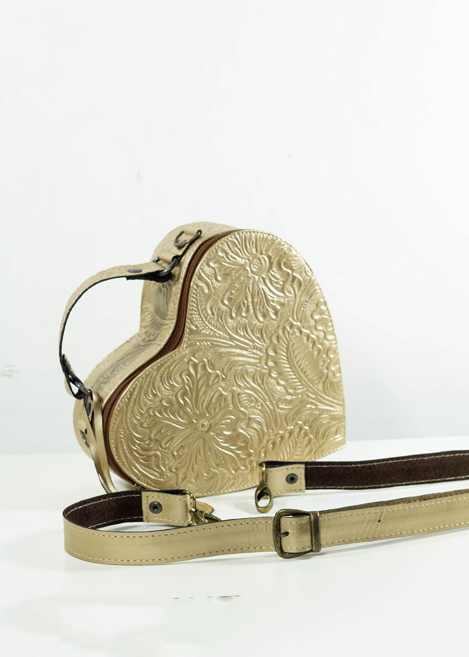 Bolsa Corazón Oro