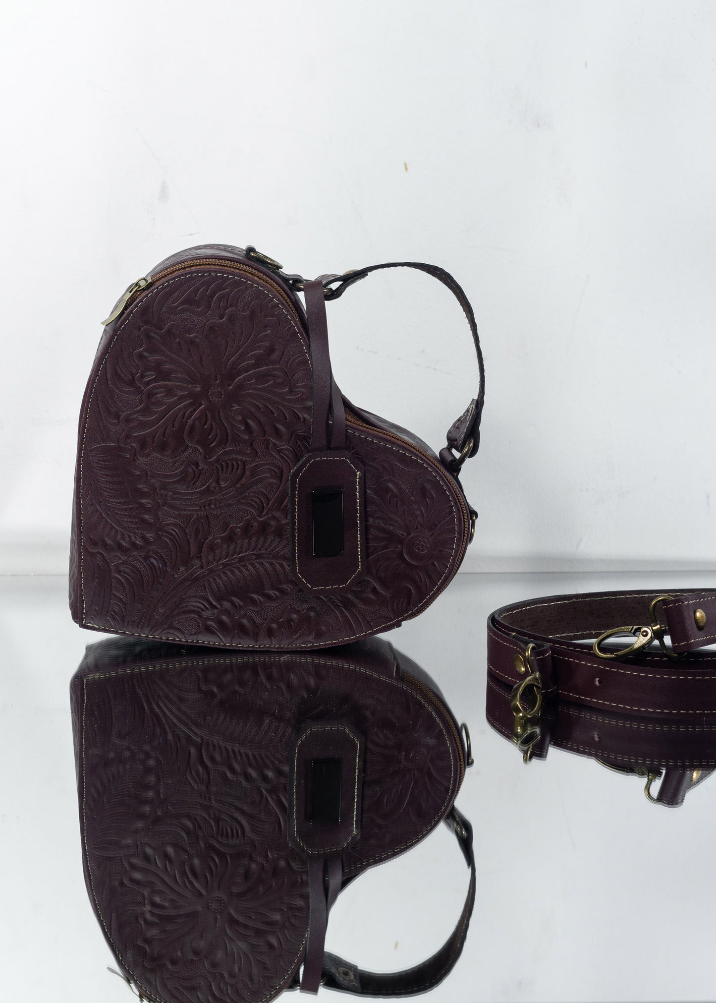 Bolsa Corazón Tinto
