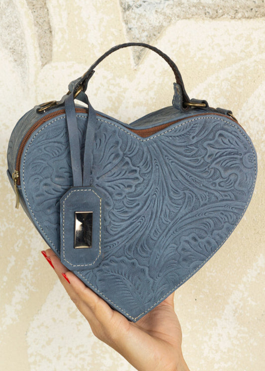 Bolsa Corazón Azul Mezclilla