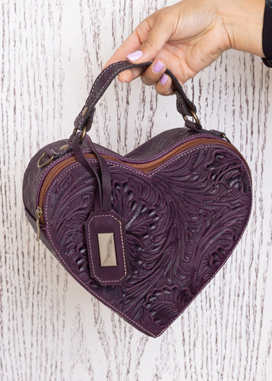 Bolsa Corazón Morada