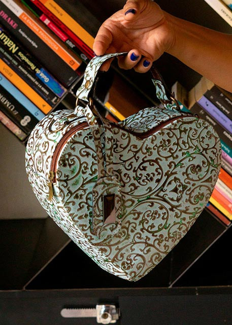 Bolsa Corazón Turquesa