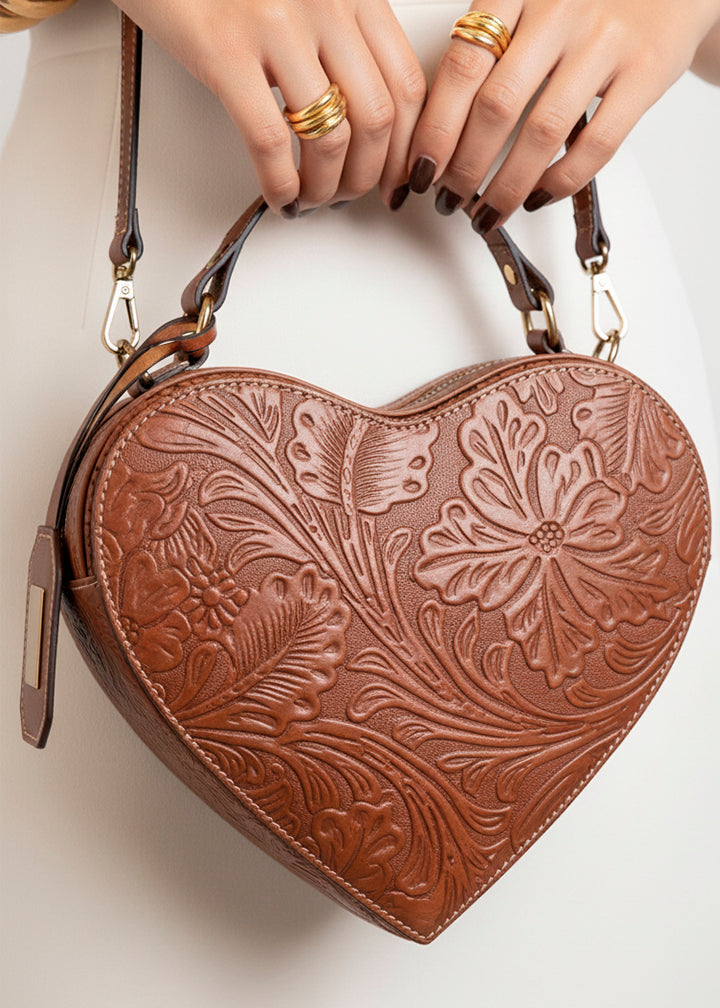 Bolsa Corazón Camel