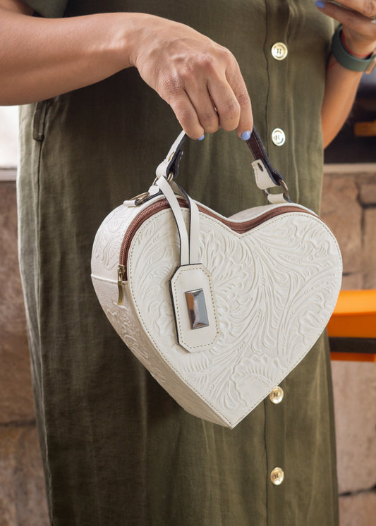 Bolsa Corazón Hueso