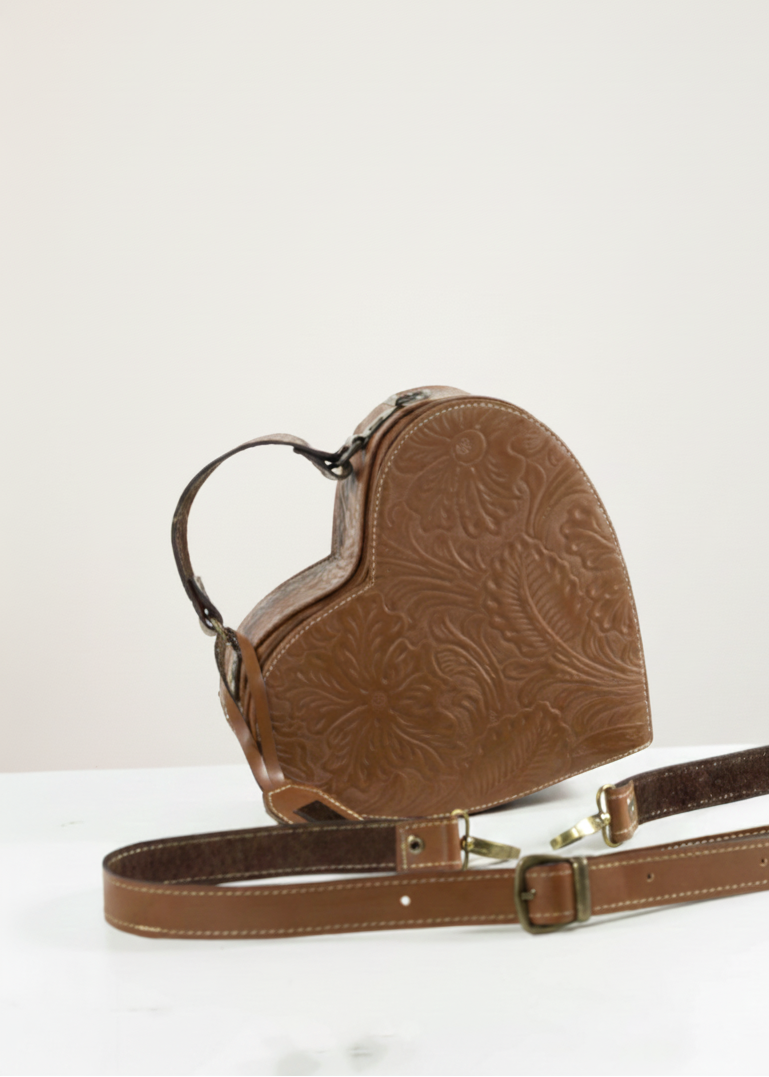 Bolsa Corazón Camel