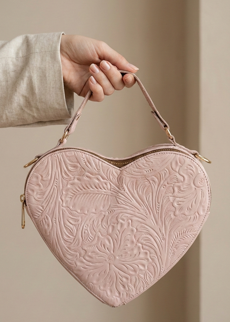 Bolsa Corazón Rosa
