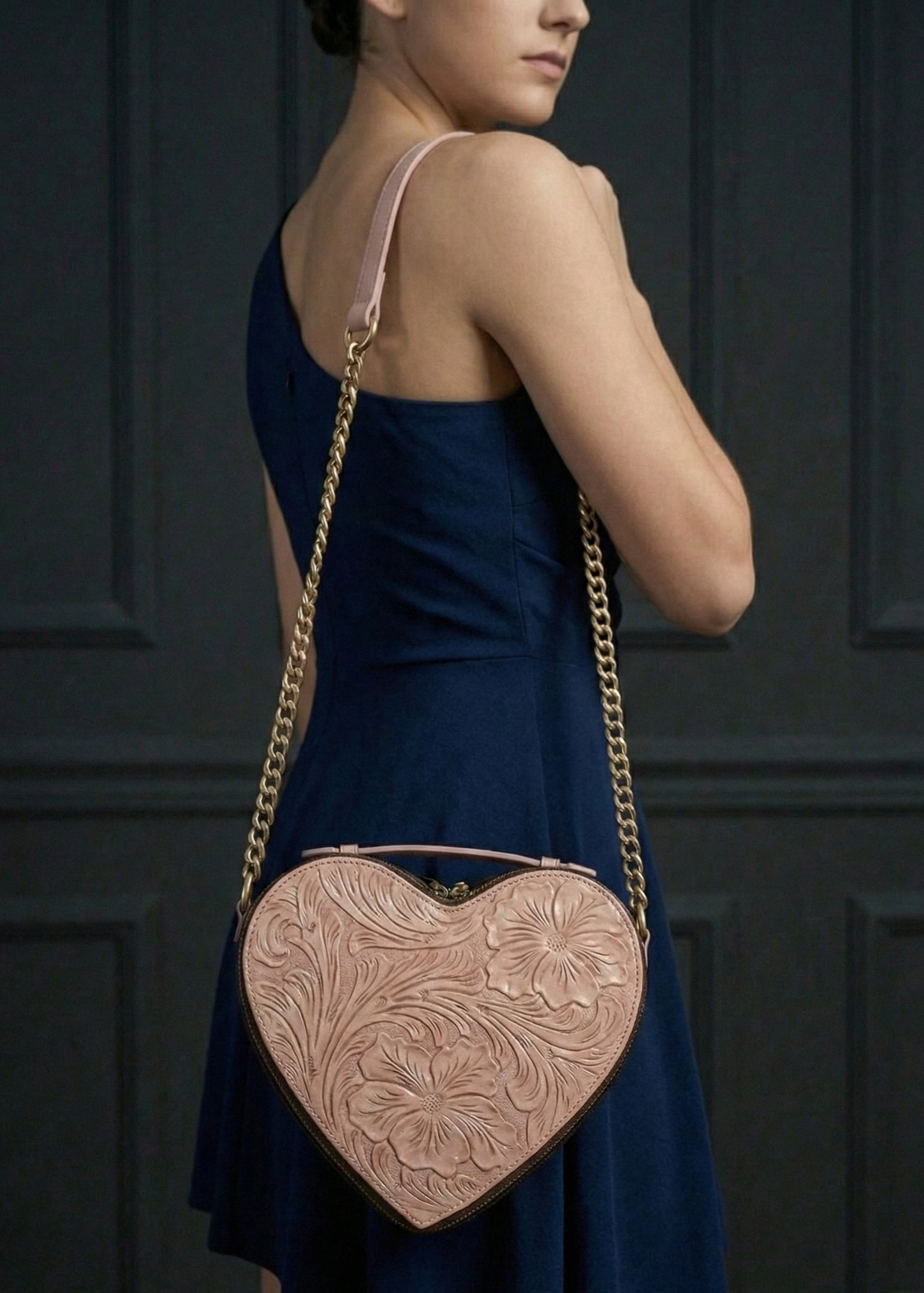 Bolsa Corazón Rosa / Café Cadena